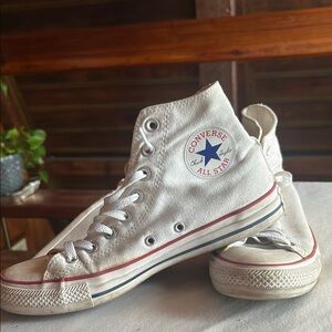 Converse White High-Top Sneakers Iconic Canvas Design